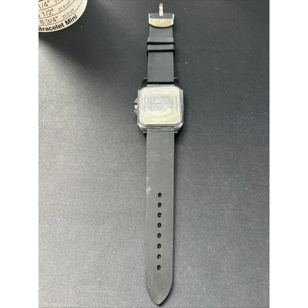 Geneva Black Case And Dial Women’s Quartz Watch